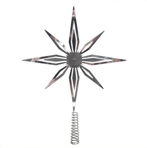 Juletræs Topstjerne Sølv